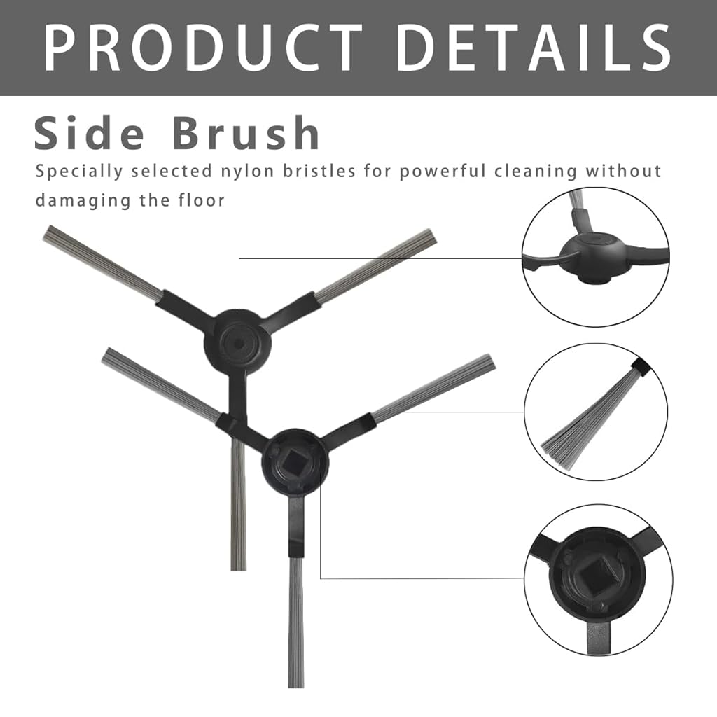 HASTHIP® 14Pcs Replacement Kit for Mi Robot Vacuum-Mop P, Compatible Accessories & Cleaning Tools, Durable Side Brushes, Easy Install, Anti-Tangle, Fits Mi Mop P, Home Floor Cleaning Parts HASTHIP® 14Pcs Replacement Kit for Mi Robot Vacuum-Mop P, Compatible Accessories & Cleaning Tools, Durable Side Brushes, Easy Install, Anti-Tangle, Fits Mi Mop P, Home Floor Cleaning Parts